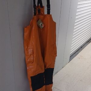 Guide Gear Orange Waders Bib Overalls NWT